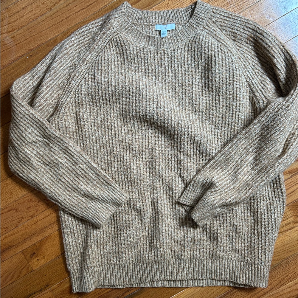 Ribbed Tan Sweater